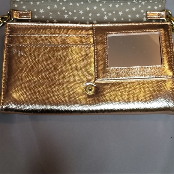 Betsey Johnson Rose Gold Star Crossbody Handbag - Picture 6 of 12